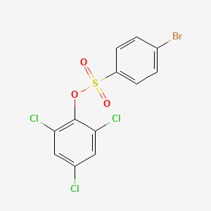 molecular formula C12H6BrCl3O3S B2923328 2,4,6-Trichlorophenyl 4-bromobenzenesulfonate CAS No. 934986-62-6