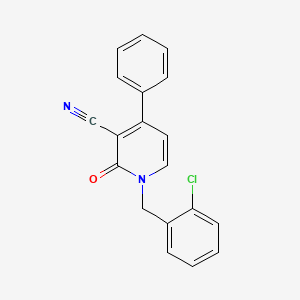 1-(2-Chlorobenzyl)-2-oxo-4-phenyl-1,2-dihydro-3-pyridinecarbonitrile
