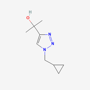 2-[1-(cyclopropylmethyl)-1H-1,2,3-triazol-4-yl]propan-2-ol