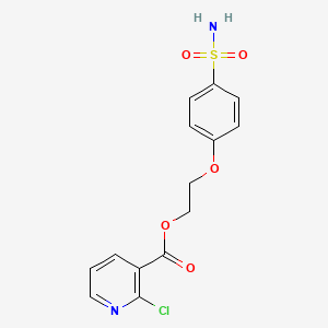 2-(4-Sulfamoylphenoxy)ethyl 2-chloropyridine-3-carboxylate
