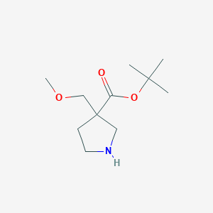 Tert-butyl 3-(methoxymethyl)pyrrolidine-3-carboxylate