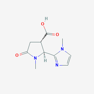 (2S,3S)-1-Methyl-2-(1-methylimidazol-2-yl)-5-oxopyrrolidine-3-carboxylic acid