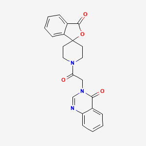 1'-(2-(4-oxoquinazolin-3(4H)-yl)acetyl)-3H-spiro[isobenzofuran-1,4'-piperidin]-3-one