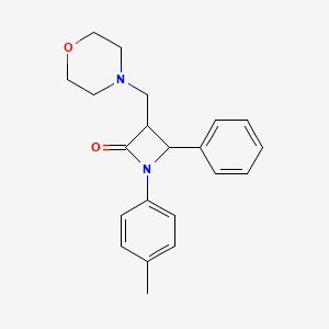 1-(4-Methylphenyl)-3-(morpholinomethyl)-4-phenyl-2-azetanone