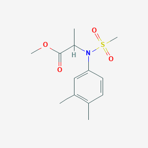 Methyl N-(3,4-dimethylphenyl)-N-(methylsulfonyl)alaninate