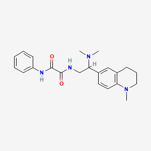 N1-(2-(dimethylamino)-2-(1-methyl-1,2,3,4-tetrahydroquinolin-6-yl)ethyl)-N2-phenyloxalamide