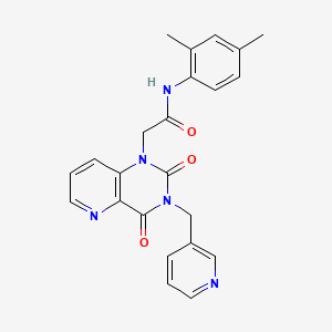molecular formula C23H21N5O3 B2923382 N-(2,4-dimethylphenyl)-2-(2,4-dioxo-3-(pyridin-3-ylmethyl)-3,4-dihydropyrido[3,2-d]pyrimidin-1(2H)-yl)acetamide CAS No. 941901-83-3