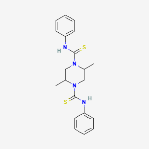 2,5-dimethyl-N~1~,N~4~-diphenyltetrahydro-1,4-pyrazinedicarbothioamide
