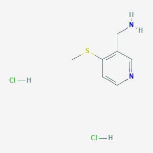 (4-Methylsulfanylpyridin-3-yl)methanamine;dihydrochloride
