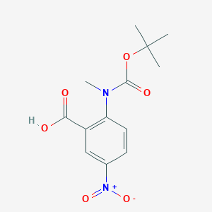 2-[Methyl-[(2-methylpropan-2-yl)oxycarbonyl]amino]-5-nitrobenzoic acid