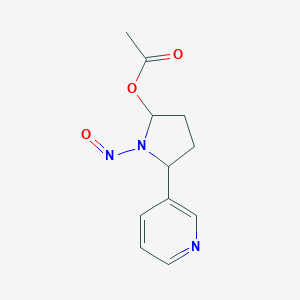 1-Nitroso-5-(3-pyridinyl)-2-pyrrolidinol acetate