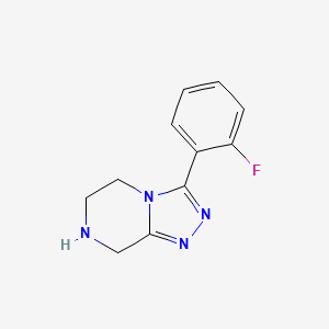 3-(2-Fluorophenyl)-5,6,7,8-tetrahydro-[1,2,4]triazolo[4,3-a]pyrazine