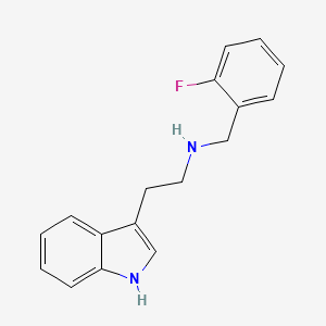 molecular formula C17H17FN2 B2923404 N-(2-fluorobenzyl)-2-(1H-indol-3-yl)ethanamine 