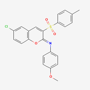 (Z)-N-(6-chloro-3-tosyl-2H-chromen-2-ylidene)-4-methoxyaniline