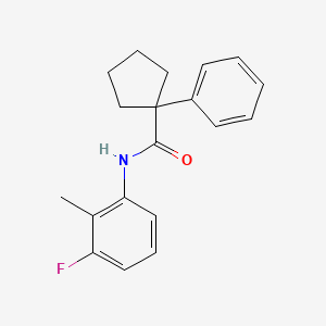 N-(3-fluoro-2-methylphenyl)-1-phenylcyclopentane-1-carboxamide