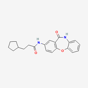 3-cyclopentyl-N-(11-oxo-10,11-dihydrodibenzo[b,f][1,4]oxazepin-2-yl)propanamide