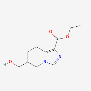 Ethyl 6-(hydroxymethyl)-5,6,7,8-tetrahydroimidazo[1,5-a]pyridine-1-carboxylate