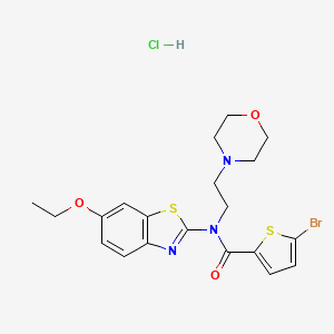 5-bromo-N-(6-ethoxybenzo[d]thiazol-2-yl)-N-(2-morpholinoethyl)thiophene-2-carboxamide hydrochloride