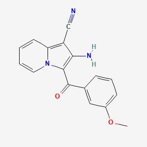 2-Amino-3-(3-methoxybenzoyl)indolizine-1-carbonitrile