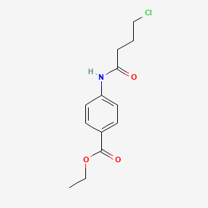 molecular formula C13H16ClNO3 B2923440 Ethyl 4-[(4-chlorobutanoyl)amino]benzoate CAS No. 139348-98-4
