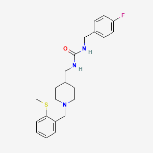 1-(4-Fluorobenzyl)-3-((1-(2-(methylthio)benzyl)piperidin-4-yl)methyl)urea