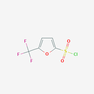 molecular formula C5H2ClF3O3S B2923452 5-(Trifluoromethyl)furan-2-sulfonyl chloride CAS No. 2090867-60-8