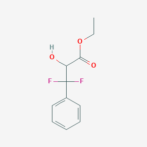 molecular formula C11H12F2O3 B2923455 3,3-二氟-2-羟基-3-苯基丙酸乙酯 CAS No. 144156-71-8