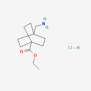 Ethyl 4-(aminomethyl)bicyclo[2.2.2]octane-1-carboxylate hydrochloride