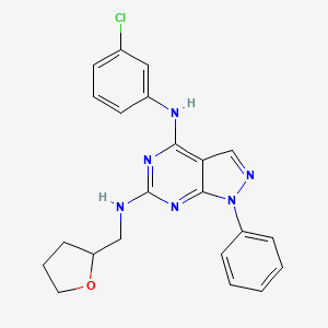 N~4~-(3-chlorophenyl)-1-phenyl-N~6~-(tetrahydrofuran-2-ylmethyl)-1H-pyrazolo[3,4-d]pyrimidine-4,6-diamine
