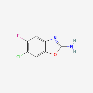 molecular formula C7H4ClFN2O B2923466 6-Chloro-5-fluoro-1,3-benzoxazol-2-amine CAS No. 1268032-07-0
