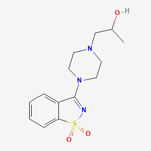 1-[4-(1,1-Dioxido-1,2-benzisothiazol-3-yl)piperazin-1-yl]propan-2-ol