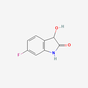 molecular formula C8H6FNO2 B2923471 6-fluoro-3-hydroxy-2,3-dihydro-1H-indol-2-one CAS No. 959085-39-3