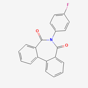 molecular formula C20H12FNO2 B2923477 6-(4-Fluorophenyl)benzo[d][2]benzazepine-5,7-dione CAS No. 442567-72-8