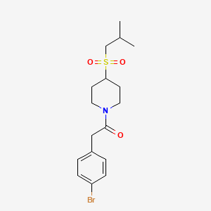 2-(4-Bromophenyl)-1-(4-(isobutylsulfonyl)piperidin-1-yl)ethanone