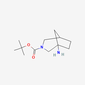 molecular formula C12H22N2O2 B2923481 tert-Butyl 1-amino-3-azabicyclo[3.2.1]octane-3-carboxylate CAS No. 1780781-02-3