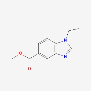 molecular formula C11H12N2O2 B2923538 Methyl 1-ethyl-1H-benzo[d]imidazole-5-carboxylate CAS No. 1245563-05-6