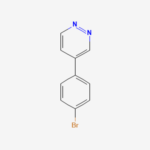 molecular formula C10H7BrN2 B2923541 4-(4-Bromophenyl)pyridazine CAS No. 1621468-76-5