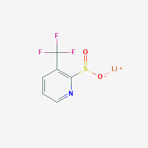 molecular formula C6H3F3LiNO2S B2923543 Lithium(1+) ion 3-(trifluoromethyl)pyridine-2-sulfinate CAS No. 2174001-31-9
