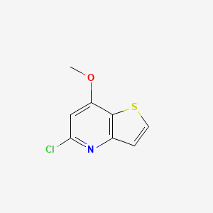 molecular formula C8H6ClNOS B2923551 5-Chloro-7-methoxythieno[3,2-B]pyridine CAS No. 90690-91-8