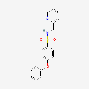 molecular formula C19H18N2O3S B2923556 N-(pyridin-2-ylmethyl)-4-(o-tolyloxy)benzenesulfonamide CAS No. 667913-39-5