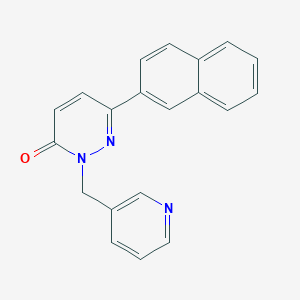 molecular formula C20H15N3O B2923566 6-(naphthalen-2-yl)-2-(pyridin-3-ylmethyl)pyridazin-3(2H)-one CAS No. 923100-08-7