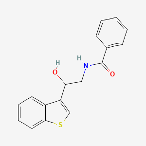 molecular formula C17H15NO2S B2923568 N-[2-(1-benzothiophen-3-yl)-2-hydroxyethyl]benzamide CAS No. 2034547-07-2