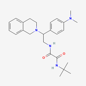 N1-(tert-butyl)-N2-(2-(3,4-dihydroisoquinolin-2(1H)-yl)-2-(4-(dimethylamino)phenyl)ethyl)oxalamide