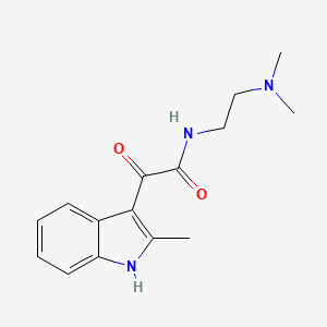 molecular formula C15H19N3O2 B2923587 N-[2-(dimethylamino)ethyl]-2-(2-methyl-1H-indol-3-yl)-2-oxoacetamide CAS No. 852368-73-1