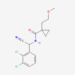 molecular formula C15H16Cl2N2O2 B2923614 N-[Cyano-(2,3-dichlorophenyl)methyl]-1-(2-methoxyethyl)cyclopropane-1-carboxamide CAS No. 1607280-41-0