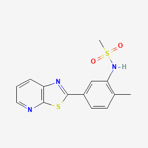 N-(2-methyl-5-(thiazolo[5,4-b]pyridin-2-yl)phenyl)methanesulfonamide