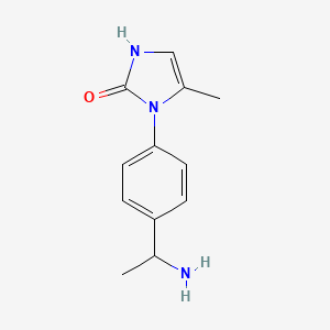 1-[4-(1-aminoethyl)phenyl]-5-methyl-2,3-dihydro-1H-imidazol-2-one