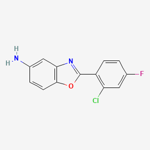 2-(2-Chloro-4-fluorophenyl)-1,3-benzoxazol-5-amine