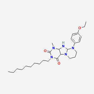 3-decyl-9-(4-ethoxyphenyl)-1-methyl-1H,2H,3H,4H,6H,7H,8H,9H-pyrimido[1,2-g]purine-2,4-dione