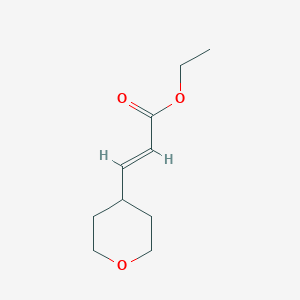 molecular formula C10H16O3 B2923704 (E)-Ethyl 3-(tetrahydro-2H-pyran-4-yl)acrylate CAS No. 99228-16-7